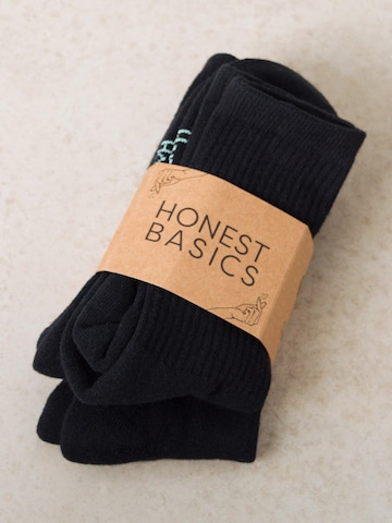 Calzino sportivo 'Tennis Socks 3-Pack' di Honest Basics in nero