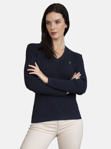 Sir Raymond Tailor Sweater 'Jena' in Blue: front