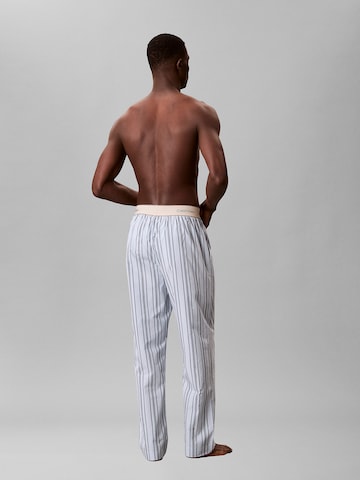 Calvin Klein Pyjamahose 'Poplin' in Blau