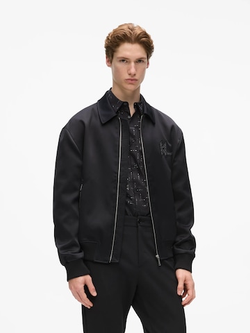 Karl Lagerfeld - Chaqueta de entretiempo en negro: frente