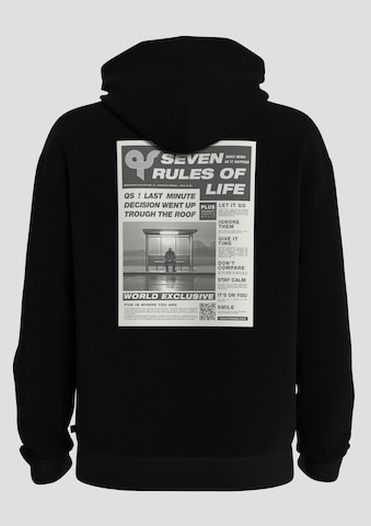 Sweat-shirt QS en noir