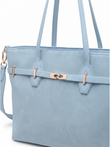 Borsa a mano 'Borsa a Mano Donna Ecopelle - Modello KSD52134 con Tracolla Staccabile' di Kassandra in blu