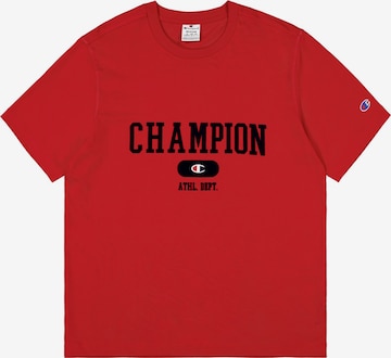 Champion Authentic Athletic Apparel T-Shirt in Rot: Vorderseite
