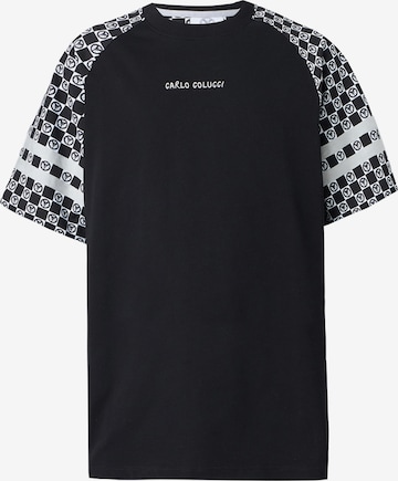 Carlo Colucci Shirt in Zwart: voorkant