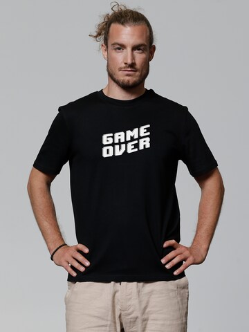 T-Shirt 'Game Over' Watapparel en noir : devant