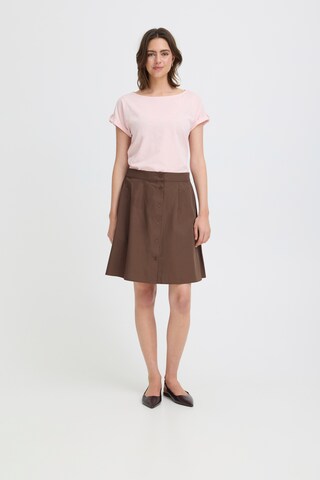 Jupe 'FRFANTY' Fransa en marron