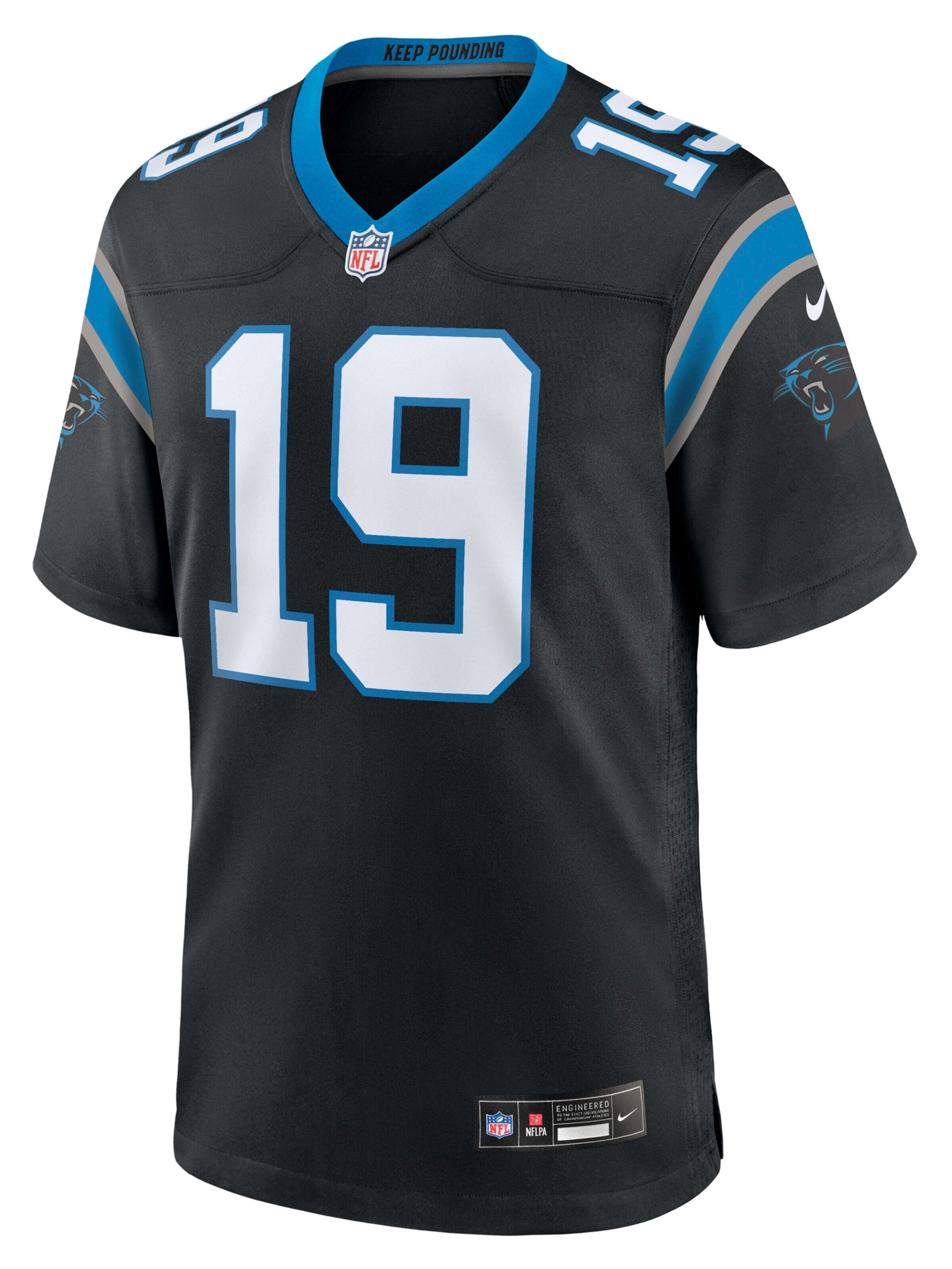 NIKE Trikot 'Thielen 19'‌‌‌‌‌‌‌‌ in S in schwarz, Produktansicht