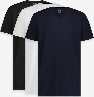 LEBASQ Shirt 'Davis V Neck Long Fit' in Mischfarben: Vorderseite