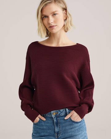 WE Fashion Свитер в Красный: спереди