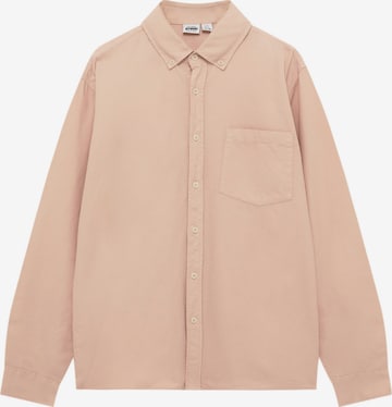 Pull&Bear Button Up Shirt in Pink: front