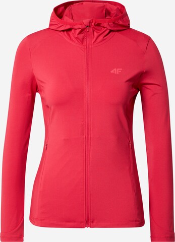 4F Sportief sweatvest in Rood: voorkant