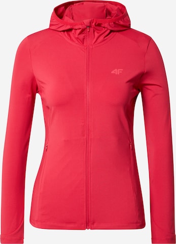 4F Sportsweatshirtjacke in Rot: predná strana