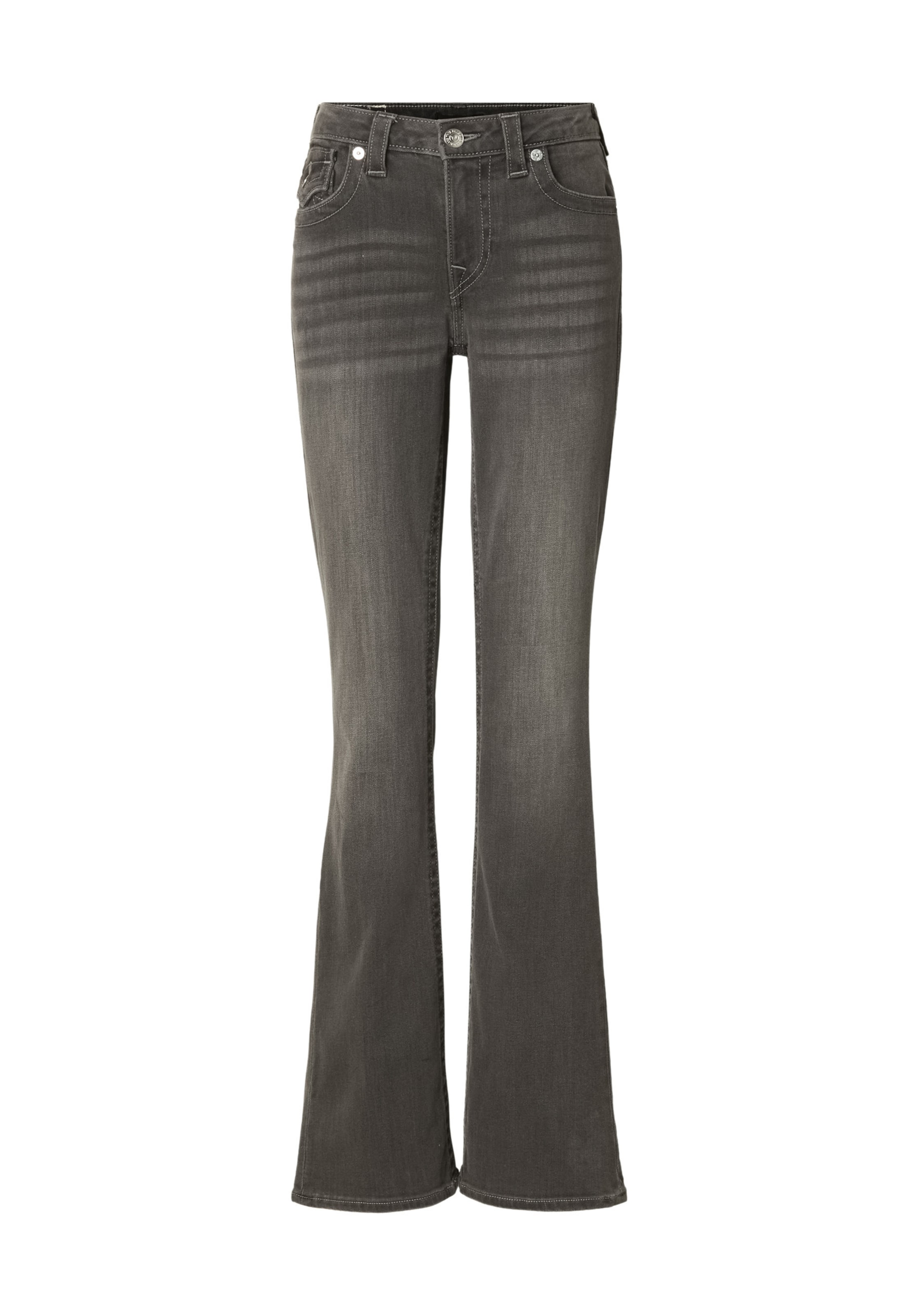 True Religion Bootcut Jeans 'Becca' in Grau: Vorderseite