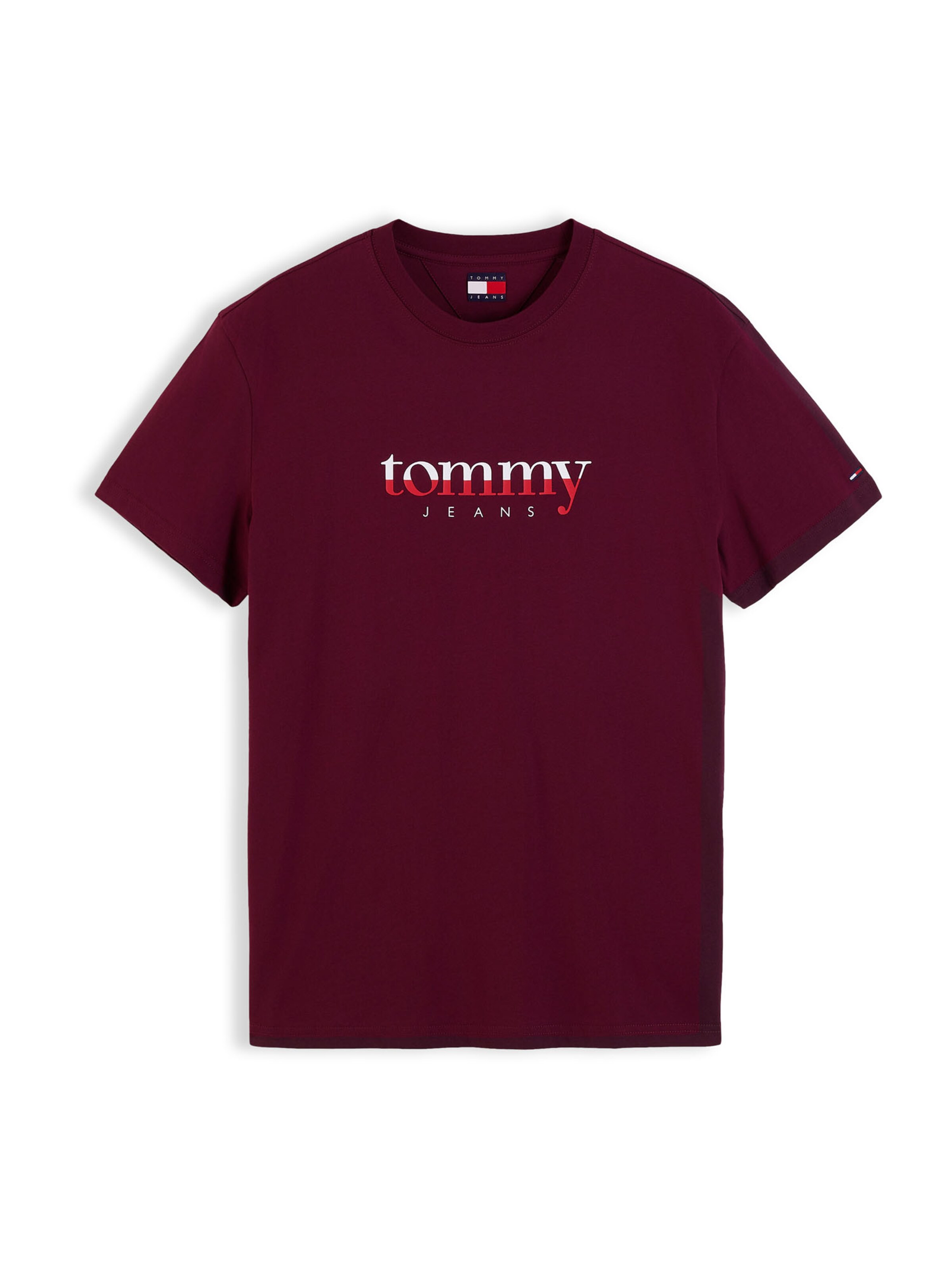 purpurinė Tommy Jeans Marškinėliai: priekis