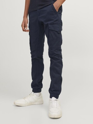 Jack & Jones Junior - regular Pantalón 'Paul Flake' en azul: frente