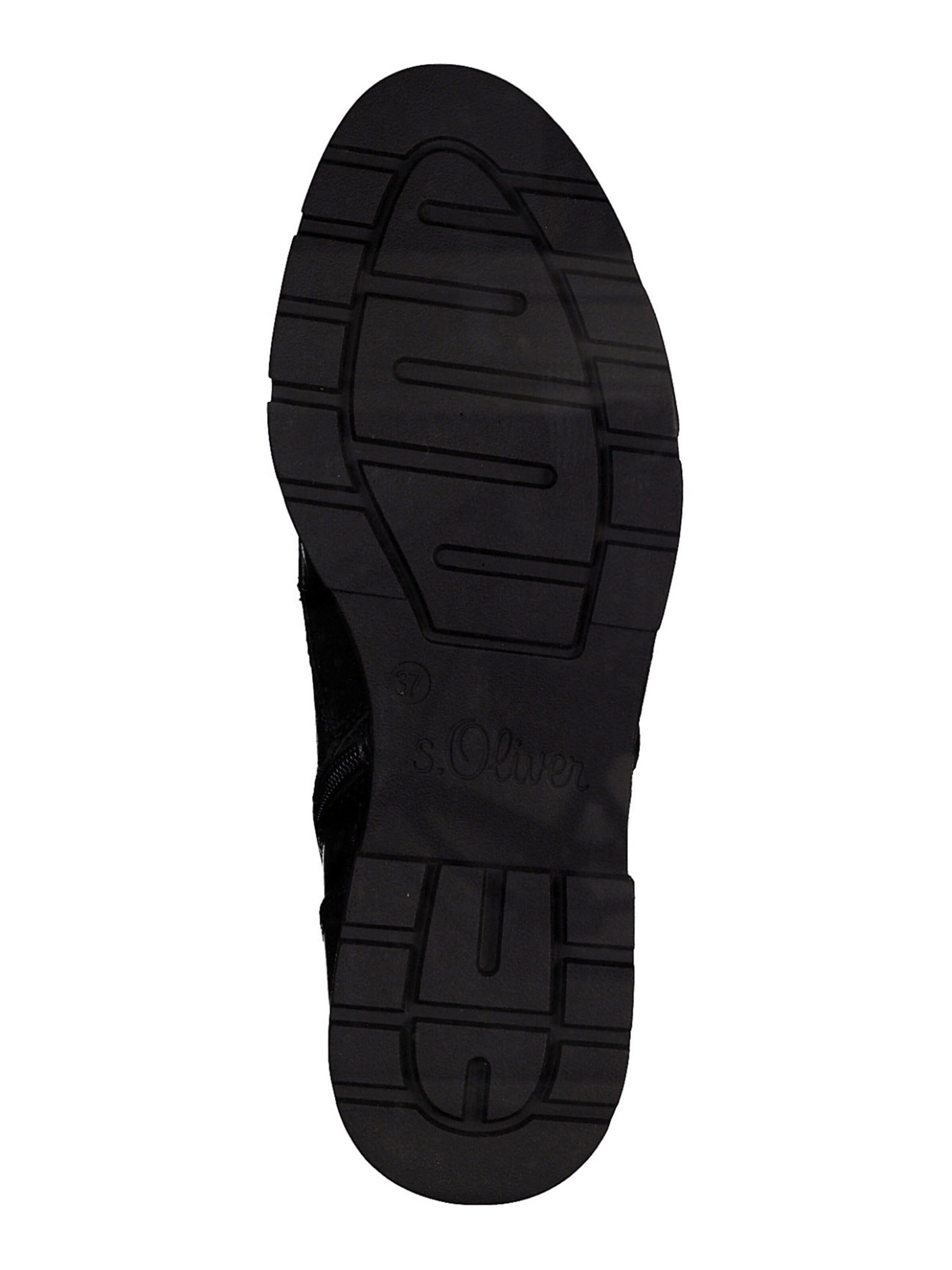 s.Oliver Lace-up bootie in Black