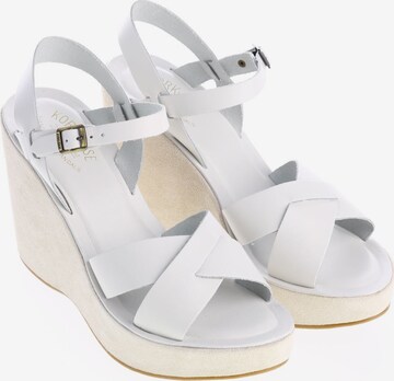 KORK EASE The Original Sandals & High-Heeled Sandals in 41 in White: front