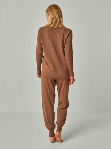 YOU LOOK PERFECT Leisure suit 'LOUNGEWEAR SET  - Pullover Dorina & Pants Bella' in Brown