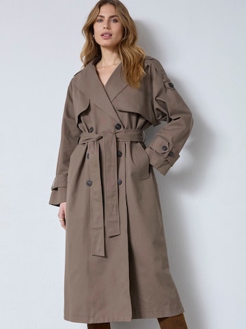 co'couture Between-seasons coat 'Ethan' in Brown: front