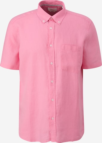 s.Oliver Regular fit Button Up Shirt in Pink: front