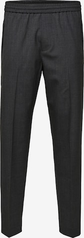 Pantalon à plis SELECTED HOMME en gris : devant
