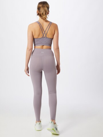 UNDER ARMOUR Skinny Sporthose 'Meridian' in Lila