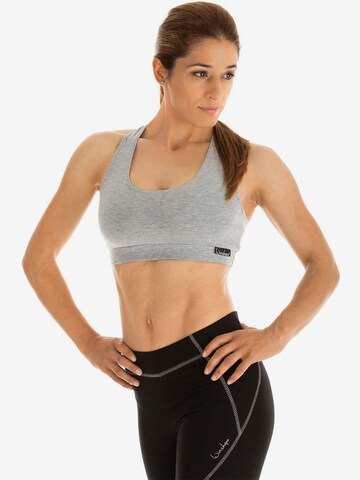 Bustino Reggiseno sportivo 'WVR1' di Winshape in grigio: frontale