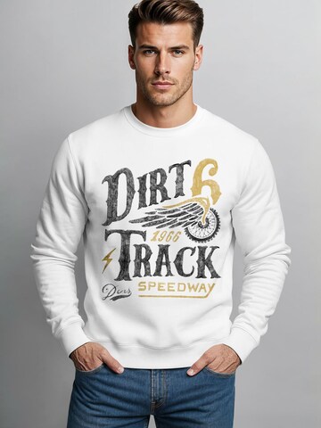 Neverless Sweatshirt 'Dirt Track' in White