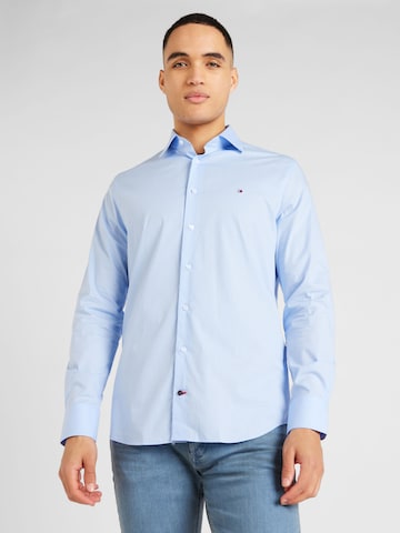 Regular fit Camicia business 'FLEX' di TOMMY HILFIGER in blu: frontale