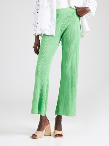 évasé Pantalon 'VIFame' VILA en vert : devant