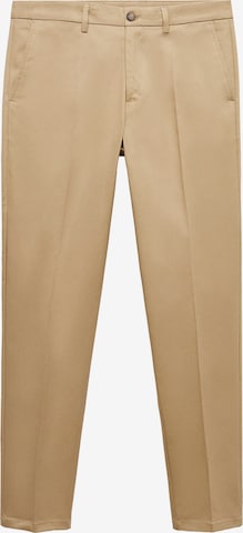 MANGO MAN Normalny krój Spodnie 'Dublino' w kolorze brązowy: przód