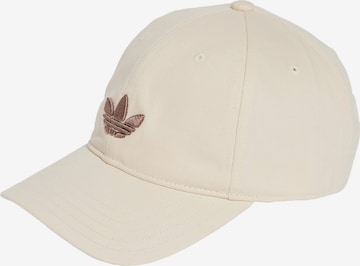 ADIDAS ORIGINALS Cap 'Adicolor Classic Trefoil Baseball' in Beige: front
