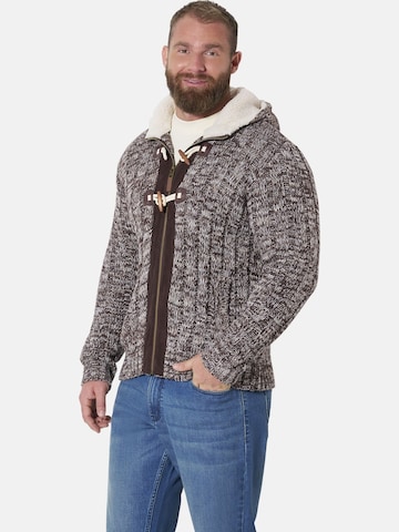 Jan Vanderstorm Strickjacke 'Eirborg' in Grün