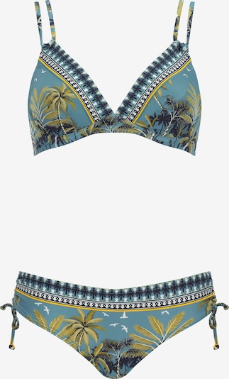 OLYMPIA Bikini in S/B in navy / taubenblau / oliv / weiß, Produktansicht