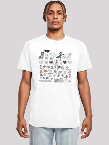 F4NT4STIC Shirt 'Tom Und Jerry Cartoon Dept' in White: front
