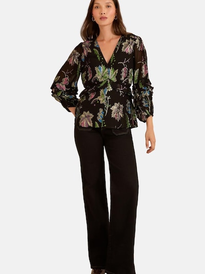 love & roses Bluza u travnato zelena / roza / crna, Pregled proizvoda