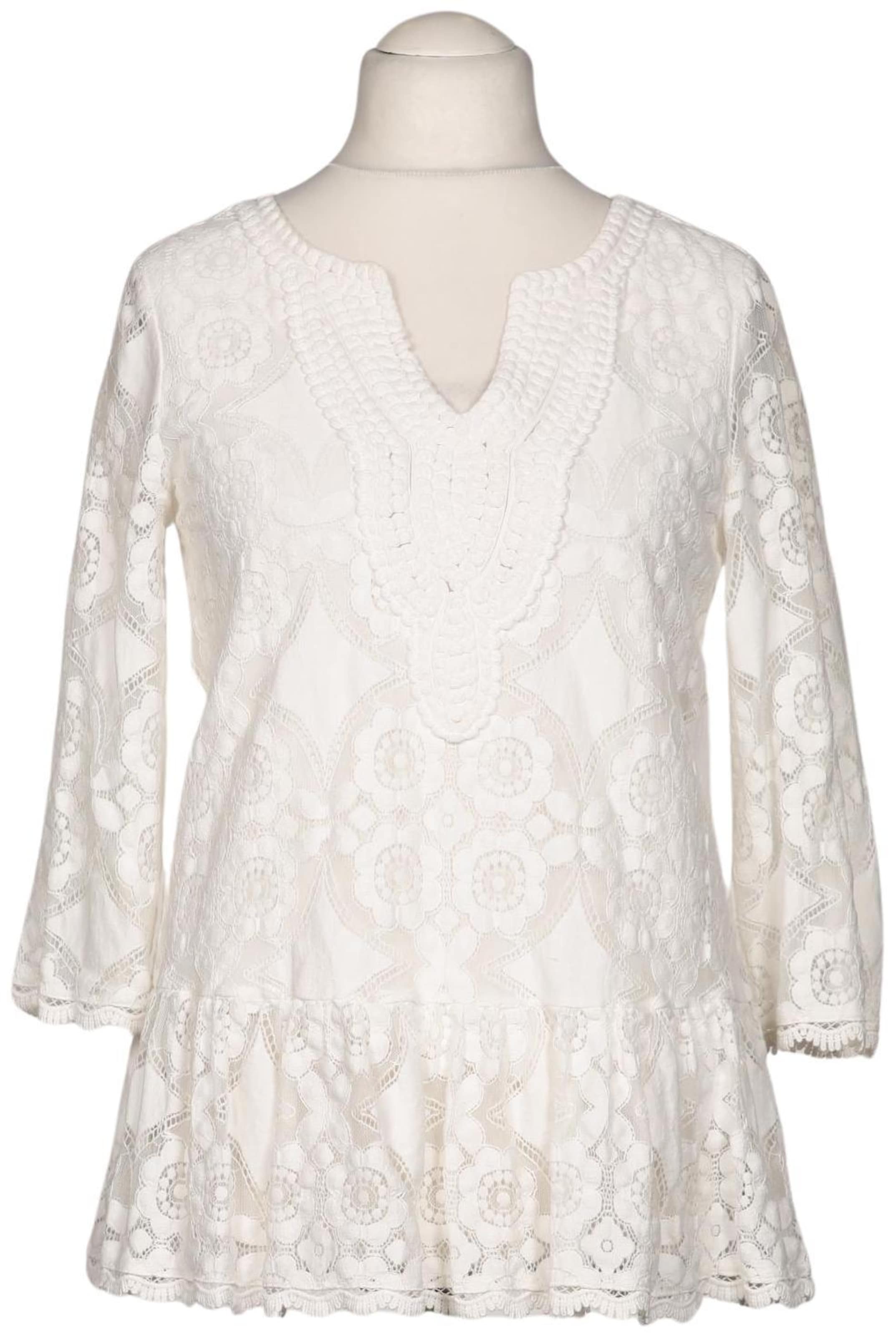 HALLHUBER Bluse M in Weiß: Vorderseite