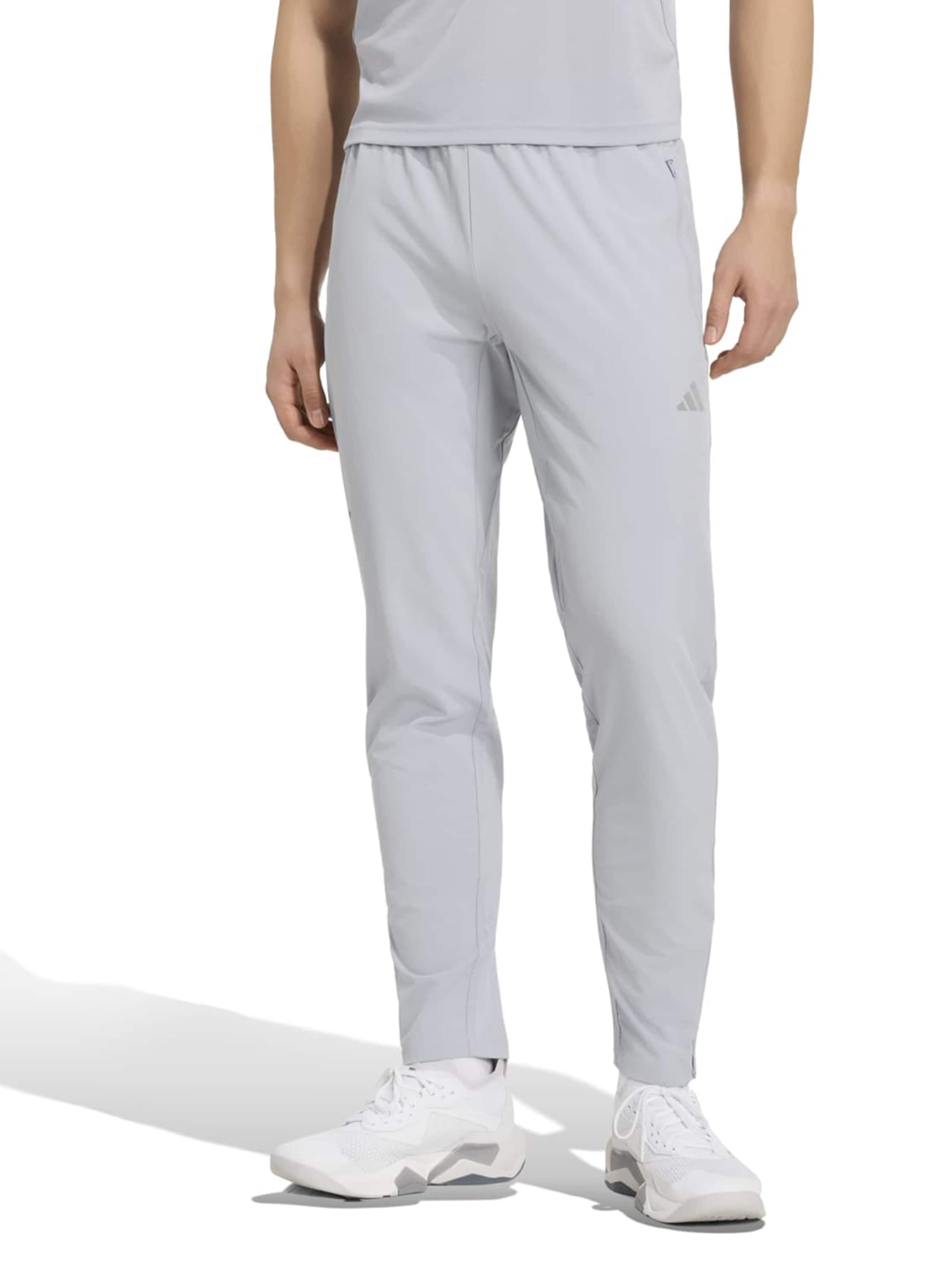 ADIDAS PERFORMANCE - Slimfit Pantalón deportivo 'TECH APP' en gris: frente