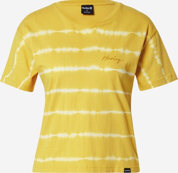 Hurley - Camisa funcionais 'Oceancare' em amarelo: frente