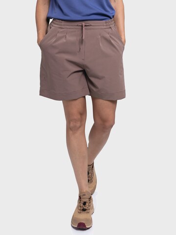 Schöffel Loose fit Outdoor trousers ' Urban Shorts Style Gharra WMS ' in Purple: front
