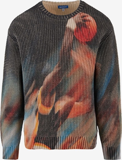 MARKET Neulepaita 'Drive' värissä ruskea / tummankeltainen / antrasiitti / tummanoranssi, Tuotenäkymä