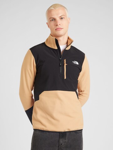 THE NORTH FACE Sports sweater 'GLACIER PRO' in Beige: front