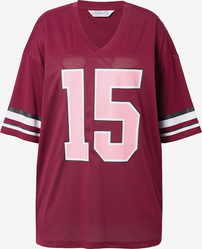 Studio Untold Oversized Shirt in XL-XXL in Rose / Wine red / Black / White, Item view