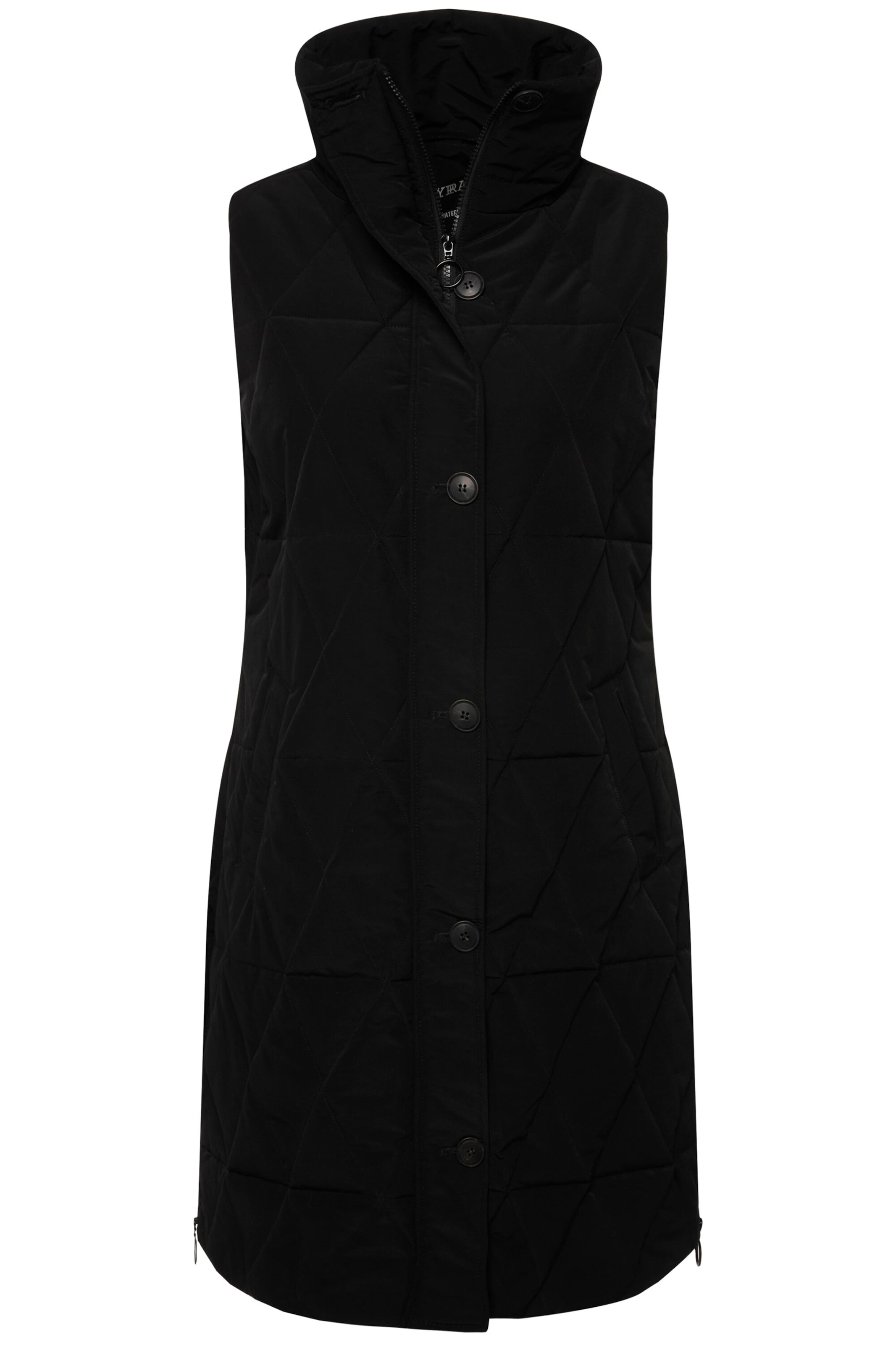 Ulla Popken Bodywarmer in Zwart: voorkant