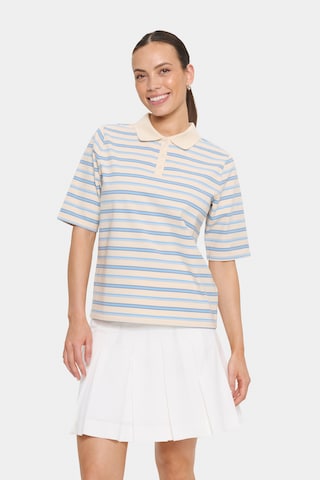 T-shirt 'Joana' SAINT TROPEZ en blanc : devant