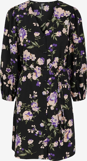 PIECES Robe-chemise 'Krissie' en mélange de couleurs / noir, Vue avec produit