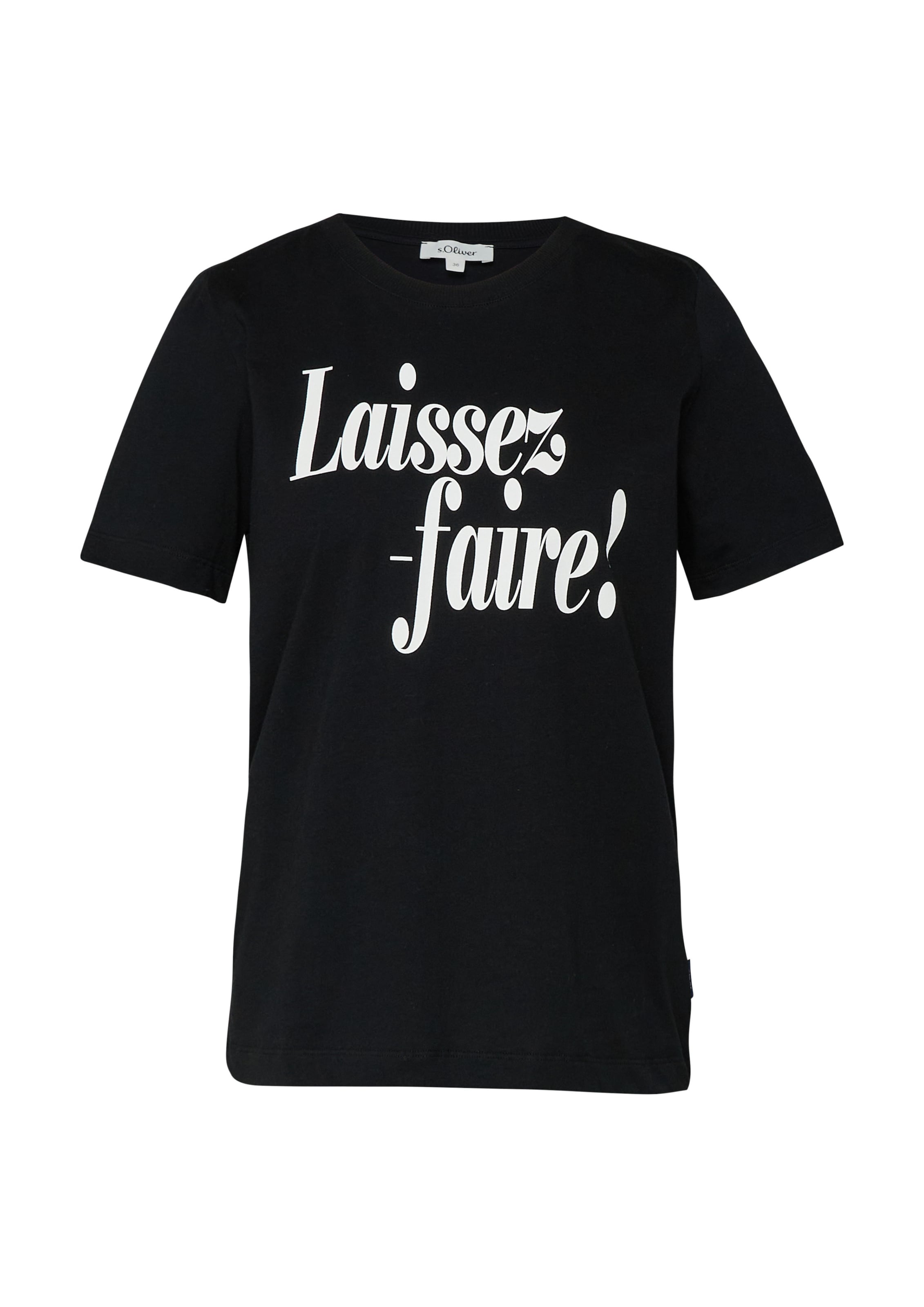 s.Oliver Shirt in Zwart: voorkant