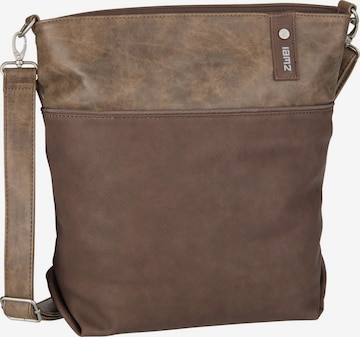 ZWEI Crossbody Bag 'Jana J12' in Brown: front