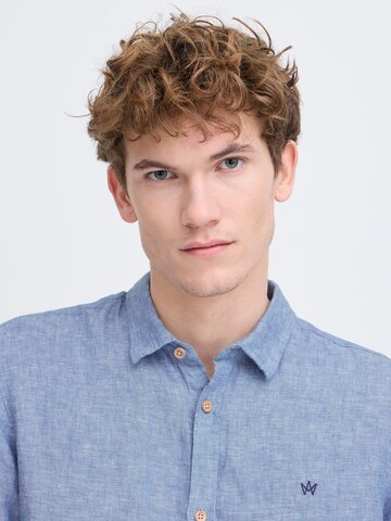 Kronstadt - Regular Fit Camisa 'Heart' em azul