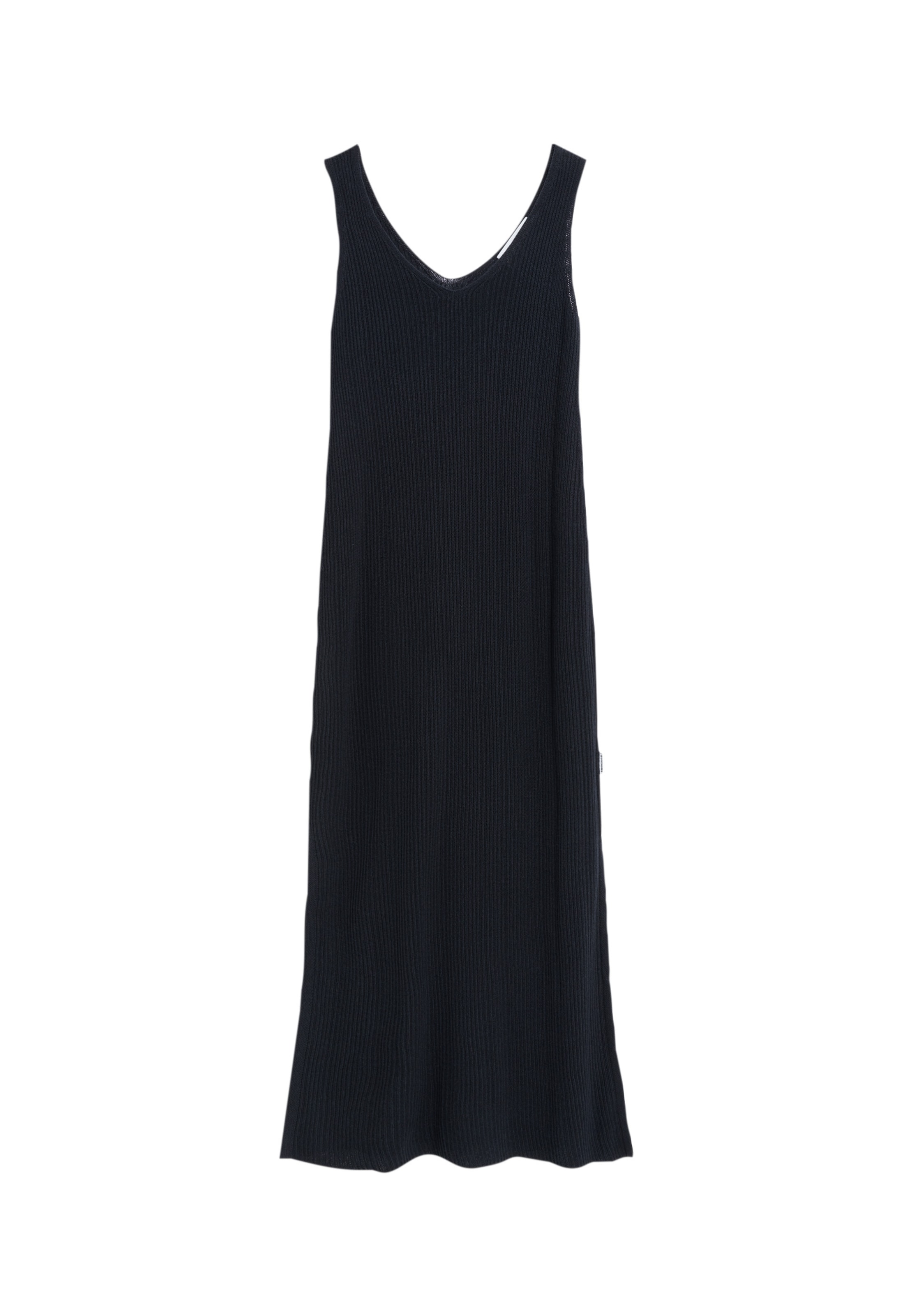 Rochie tricotat 'CINDAA LINO' de la ARMEDANGELS pe negru: față